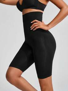 SHAPORA High Waist Tummy Control Body Shaper Shorts - Black - View 7