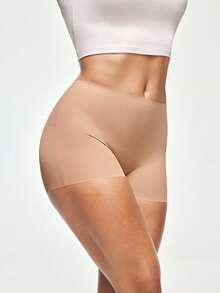 SHAPORA 3件套女士纯色松紧腰休闲防走光短裤套装 - 彩色 - 查看 7