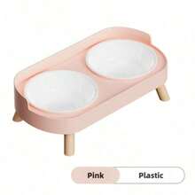 PETSIN Stainless Steel/PVC Pet Bowl Set With Stand, Dual Bowls, Suitable For Small Dogs And Cats, With Splash Guard - Pet Feeder - 150ml - View 25