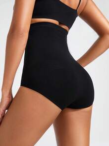 SHAPORA Shaping High Waisted Brief Shapewear Panty Body Shaper Butt Lifter-Tummy Waist Control - Black - View 3