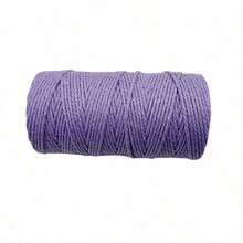 2mm 100M Cuerda de macramé colorida de 2 hebras para manualidades DIY, cuerda retorcida beige para decoración textil del hogar - Multicolor - Ver 19