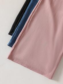 Teen Girl Casual Waist Drawstring Design Long Pants - Multicolor - View 6