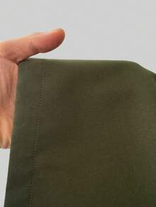 Maweii Plus Size Women's Solid Color Casual Versatile Daily Wide Leg Pants Fall - Army Green - View 7
