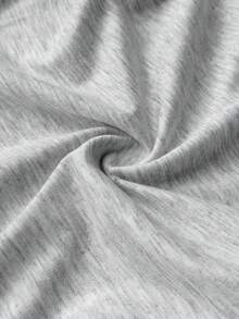 Maweii Pantalones ajustables con cordón lateral y puños para mujer de talla grande - Gris - Ver 8