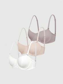 SHAPORA Set de 3 sujetadores con aros para mujer - Multicolor - Ver 5
