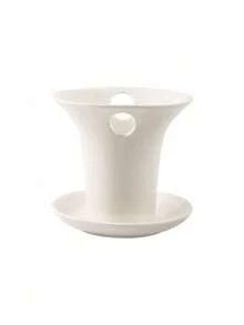 Cirelle 1pc Simple Ceramic Toothbrush Holder, Multi-Purpose Bathroom Organizer, Elegant White Countertop Caddy For Toothpaste, Razors & Accessories, Minimalist Vanity Storage Cup, Ideal Gift For Home Decor & Housewarming, Keeps Toiletries Neat - White - View 12