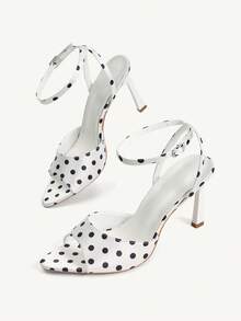 Fashion Polka Dot-9 meters white