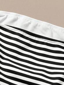 SHEIN BASICS 女款無肩帶貼身休閒百搭上衣 - 彩色 - 查看 3
