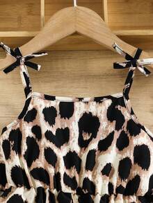 Emery Rose Kids Emery Rose Kids Kids Young Girl Woven Ditsy Floral Camisole Romper - Black - View 2