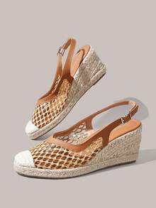 Styleloop Women's Wedge & Platform Shoes, Bohemian, Beach Vacation, Western Wind, Summer Wear, Travel Essentials - Brown - View 4