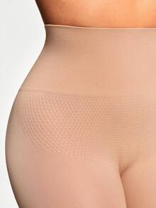 SHAPORA Women's Minimalist Solid Color Highwaisted Seamless Shapewear Pants - Apricot - View 3