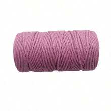 2mm 100M Cuerda de macramé colorida de 2 hebras para manualidades DIY, cuerda retorcida beige para decoración textil del hogar - Multicolor - Ver 18