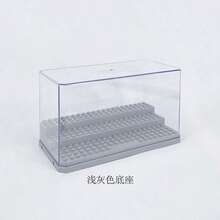 MINKOJA 亚克力展示盒，适用于可动人偶，透明收纳盒，哑光黑底座，防尘保护，适用于收藏人偶、合金模型展示，T13，T13可动人偶，T13可动人偶，人偶 - 彩色 - 查看 7