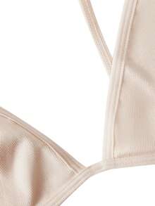 Ocili Mini Cup Seamless Backless U-Neck Bra, Comfortable Women's Underwear - Apricot - View 9
