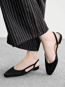MOTF PREMIUM TWO TONE COMFORTABLE WOMEN FLAT LOAFERS, FOR NEW YEAR HOLIDAY, SPRING SHOES SPRING BREAK EASTER FOR CHRISTMAS - Satin Black - View 5