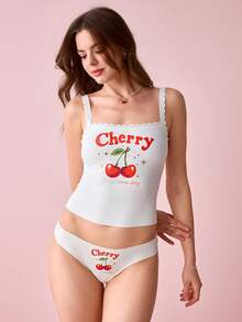 Bonmuse 2pcs Women Lace Patchwork Lingerie Set - White - View 10
