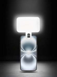 Teckwe Luz portátil para selfies y videoconferencias con clip para cámara de teléfono, luz LED con clip para videoconferencias, 3 modos de iluminación, recargable, portátil, adecuada para computadoras portátiles/teléfonos/tabletas/llamadas de Zoom/maquillaje Capacidad de la batería: 150mAh - Multicolor - Ver 11