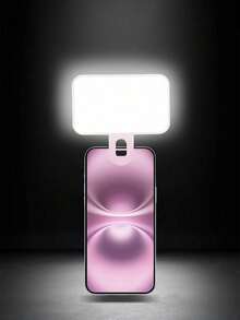 Teckwe Luz portátil para selfies y videoconferencias con clip para cámara de teléfono, luz LED con clip para videoconferencias, 3 modos de iluminación, recargable, portátil, adecuada para computadoras portátiles/teléfonos/tabletas/llamadas de Zoom/maquillaje Capacidad de la batería: 150mAh - Multicolor - Ver 12