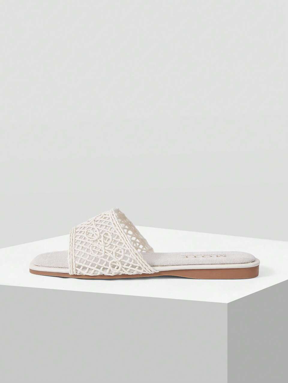 SUMMER NEW BEIGE BEACH VACATION CASUAL WOMEN'S FLAT SANDALS