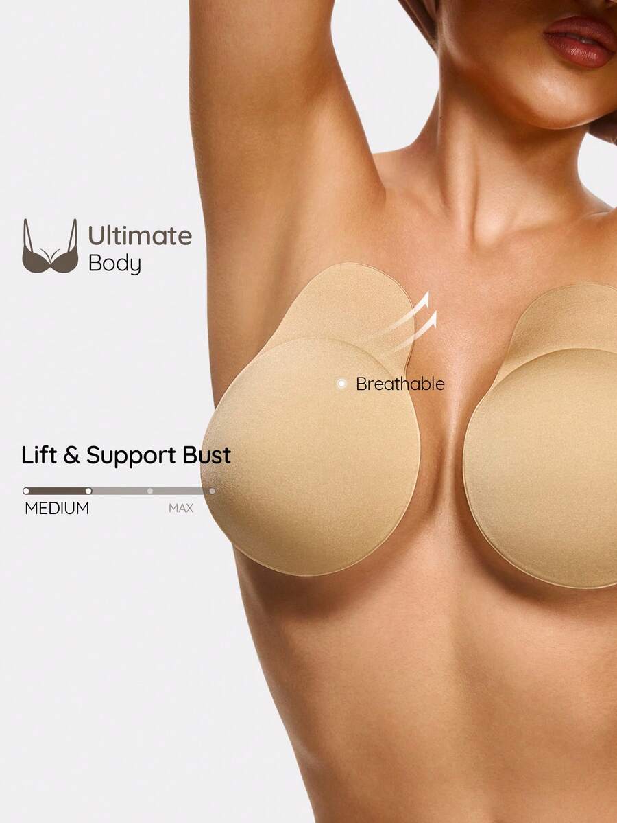 SHAPORA 2+2 件圆形提拉隐形乳贴,适合日常佩戴 - 彩色 - 查看 1