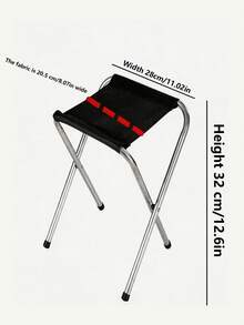 1 Pc Outdoor Table, Portable Foldable Dining Table/Folding Stool, Picnic Side Table, Stall Table, Metal Rectangular Table, Easy To Fold And Convenient To Carry - Folding Stool - View 4