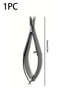 Cuticle Scissors, High-Quality Stainless Steel Russian-Style Cuticle Nippers, Ultra-Fine Curved Eyebrow Scissors, Professional Super-Sharp Precise Pointed Cuticle Trimmer, Non-Slip Ergonomic Design, Sharp And Thin Blades, Suitable For Cuticle Care,, - Silver - View 12