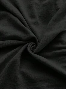 MaterniWear 孕婦純色可調腰圍休閒百搭日常外出短褲 - 黑色 - 查看 9