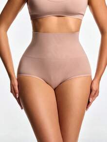 SHAPORA Women's Solid Color Fashion Shapewear, Suitable For Summer - Mocha Brown - View 5
