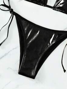 SHEIN Swim Women Bikini Bottoms - Black - View 3