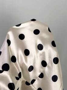Selianne Design Tie Collar Polka Dot Dress, Sleeveless Halter Neck Waist-Defining Slimming Bodycon Skirt - Multicolor - View 3