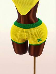 Bumpella Nuevos shorts de punto mini de la Copa del Mundo de Brasil - Amarillo - Ver 9