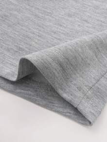 PAVTROS Pantalones cortos de hombre de talla grande, sueltos, simples y de moda para ocasiones casuales - Gris - Ver 5