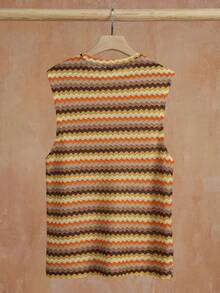 VENTUSAIL Men's Striped Crew Neck Casual Knit Tank Top, Versatile And Fashionable - Multicolor - View 2