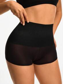 SHAPORA Women's Crop Top & Skirt & Body Shaper Set - Black - View 3