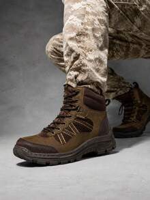 Men's Outdoor Non-Slip Boots For And Work - Cafe - View 3