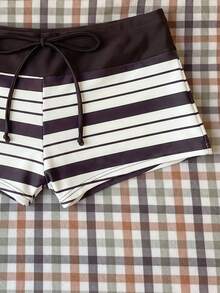 Elavelle Women's Spring/Summer Random Print High Waist Bow Bikini Bottoms - Multicolor - View 6