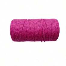 2mm 100M Cuerda de macramé colorida de 2 hebras para manualidades DIY, cuerda retorcida beige para decoración textil del hogar - Multicolor - Ver 26
