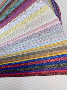 Colección de Cartulina Perlada A6/A5 50 Hojas de Cartulina sin Repetición Disponible en una Variedad de Patrones Excelente para Scrapbooking, Invitaciones, Notas de Agradecimiento - Multicolor - Ver 5
