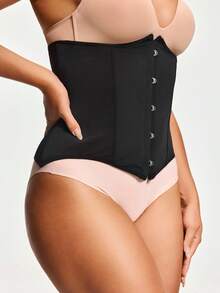 SHAPORA Cinturilla moldeadora con cierre ajustable, prenda moldeadora para el Body - Control de abdomen y cintura - Negro - Ver 5