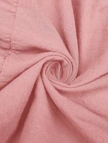 Boho Mama Maternity Vacation Casual Solid Color Tank Top & Skirt 2 Pieces Set - Dusty Pink - View 9