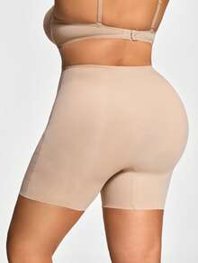 SHAPORA Plus Size High Waist Seamless Body Shaper - Apricot - View 2