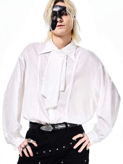 Street Life Camicia casual versatile da uomo di colore unito per uso quotidiano