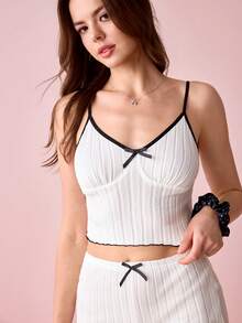 Bonmuse 3pcs Solid Color Casual Pajama Set, Fashion For Summer Holiday Season Outfit - Multicolor - View 8