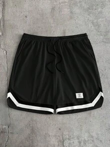 AXEPEAK Men's Drawstring Waist Colorblock Casual Versatile Daily Travel Shorts 2pcs/Set - Multicolor - View 9