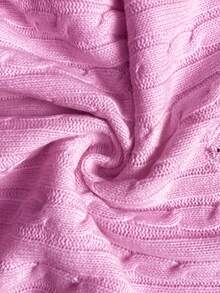 K-Vae Women's Autumn Casual Cute Embroidered Detail Cardigan Back-To-School School Pink - Pink - View 5