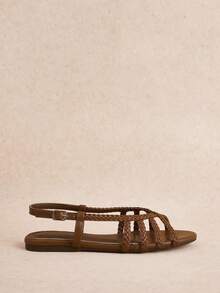 Rosivie Women's Shoes Summer Fashion Casual Versatile Flat Sandals - Coffee Brown - View 2