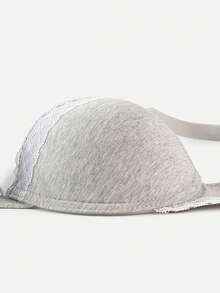 Bralution Women'S Spliced Lace Push-Up Bra With Underwire - Grey - View 12