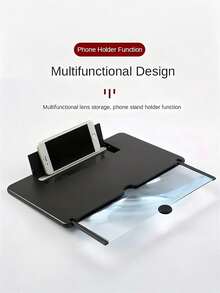 1PC Portable Phone Screen Enlarger Stand Hands Free Foldable Eye Protection Magnifier Enlarge Smartphone Screen For Movies Videos Mini Tablet Experience Compact Travel Home Entertainment Anti Glare Viewing Universal Phone Projector Screen Compatible With IPhone Android Cell Phone - Multicolor - View 4