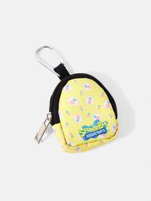 SpongeBob SquarePants | SHEIN 附扣與拉鍊口袋零錢包，多功能收納袋，零錢收藏整理袋，男女皆適用 - 海綿 - 查看 9