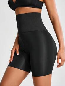 SHAPORA Của phụ nữ Màu thuần Cao eo Kiểm soát bụng Áo Shapewear - màu đen - Xem 6